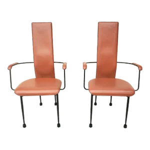 Pair of Armchairs by Giancarlo Vegni and Gianfranco Gualtierotti for Fasem, Italy, 1980s