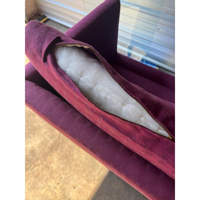 Set of 2 Custom Upholstered Vintage Sofas For Sale - Image 9 of 9