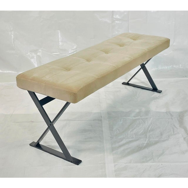1990s X Frame Bench by Antonio Citterio for B&b Italia/Maxalto For Sale In Los Angeles - Image 6 of 14