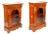 Antique Victorian Walnut Marquetry Cabinets, 1800s, Set of 2 For Sale