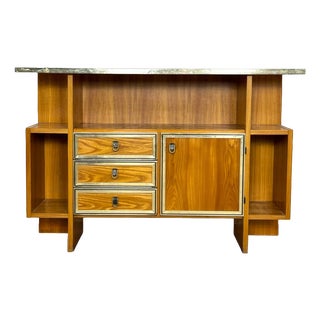 Vintage Scandinavian Geometric Bar Console Table, 1970s For Sale
