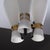 Mid-Century Modern Italian Brass, Black Metal and Opaline Glass 3-Light Pendant, 1950s For Sale - Image 3 of 9