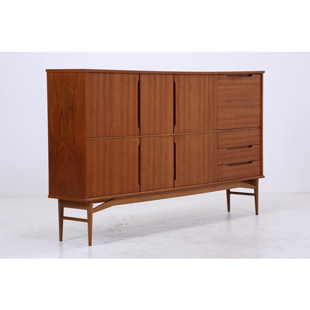 Vintage Danish Highboard in Teak by Børge Mogensen, 1960s For Sale - Image 17 of 18
