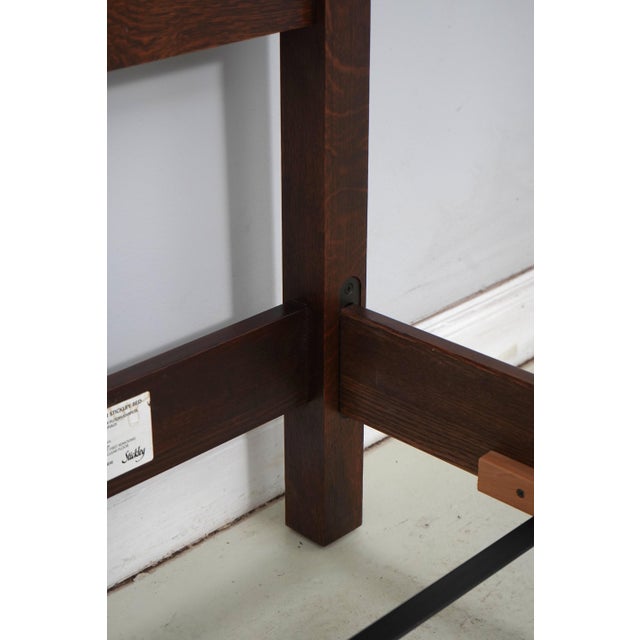 Stickley Mission Oak Harvey Ellis King Size Bed For Sale - Image 14 of 16