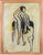1960s Sirio Pellegrini, Warm-Up, 1960s, Watercolor For Sale - Image 5 of 5