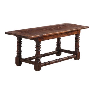 French Walnut and Oak Coffee Table, 18th C For Sale
