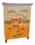 Habersham Cabinet, 1990, a Two-Door TV/entertainment Cabiinet With a Hand Painted Noah's Ark Folk-Art Scene For Sale