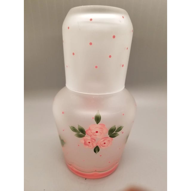 Vintage Handpainted Glass Tumble Up