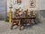 Mid-Century Modern Brutalist Oak Rembrandt Chairs, 1970s, Set of 6 For Sale - Image 3 of 18