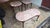 French Provincial Vintage French Provincial Style Pink Marble & Mahogany Coffee Table and Matching Side Tables For Sale - Image 3 of 4