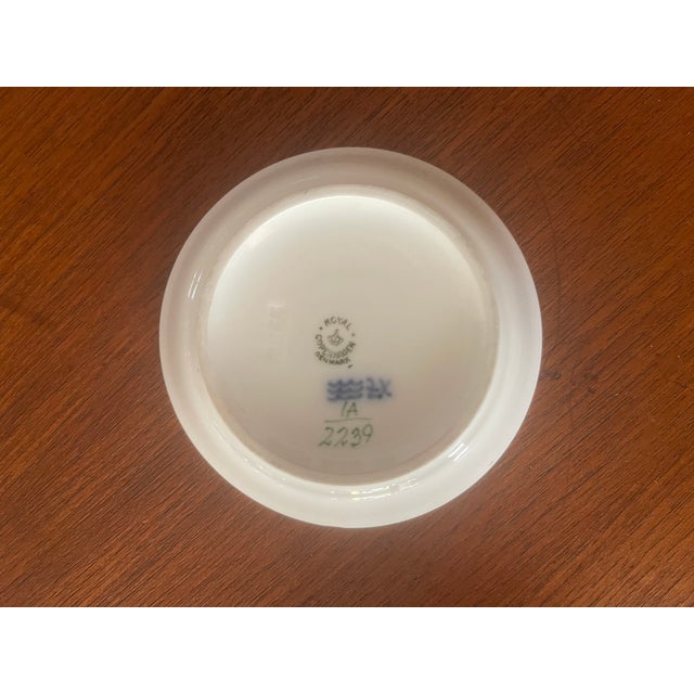 Royal Copenhagan Vintage Royal Copenhagen Green Fluted Plain 2239 Olive Bowl 4 3/8"d For Sale - Image 4 of 7