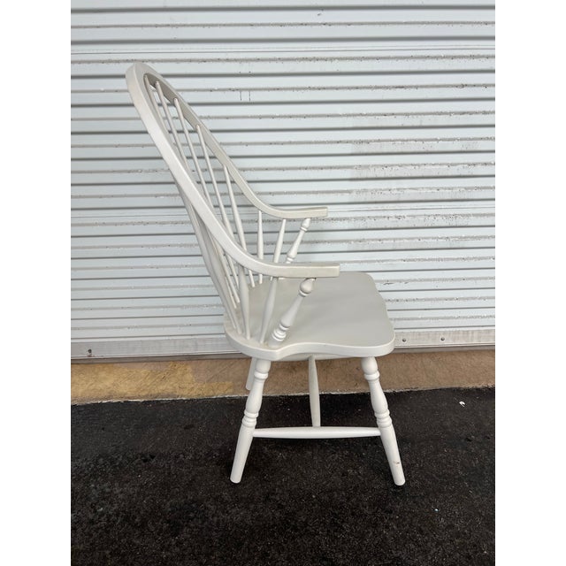 Late 20th Century Vintage Spindle Windsor Back Arm Chair For Sale - Image 5 of 8