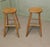 Tall Beech and Elm Farmhouse Kitchen Stools, 1960, Set of 2 For Sale - Image 3 of 7
