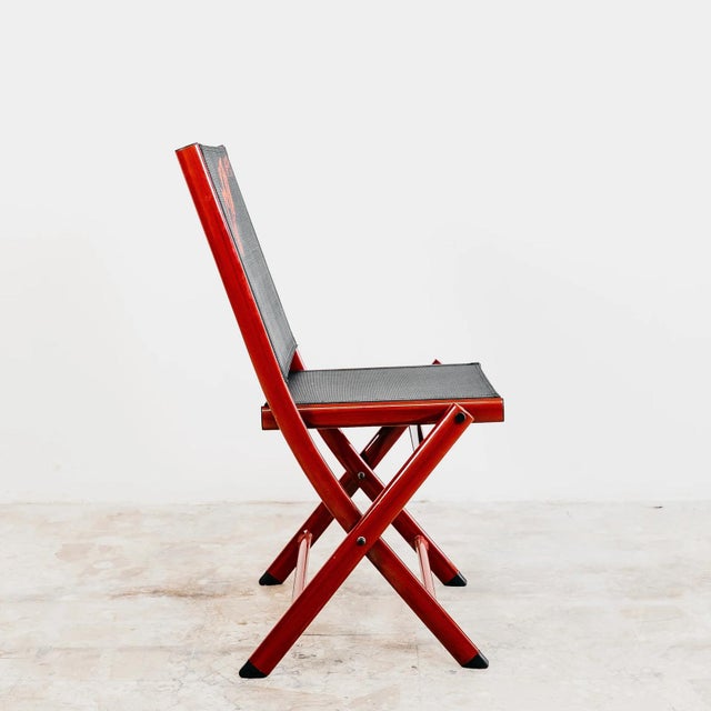 Metal F1 Memorabilia Folding Chairs in tribute of Michael Schumacher, 2000s, Set of 2 For Sale - Image 7 of 12