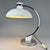 Beautiful metal and chrome table or desk lamp in kaiser idell style. Bulb: 1 x e27 (e26). Us adapter included. up to 250v...