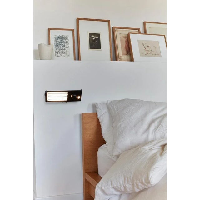 Biny bedside right wall lamp by jacques biny. Dimensions: d 27 x w 10.2 x h 12 cm. Materials: aluminum, steel. All our...