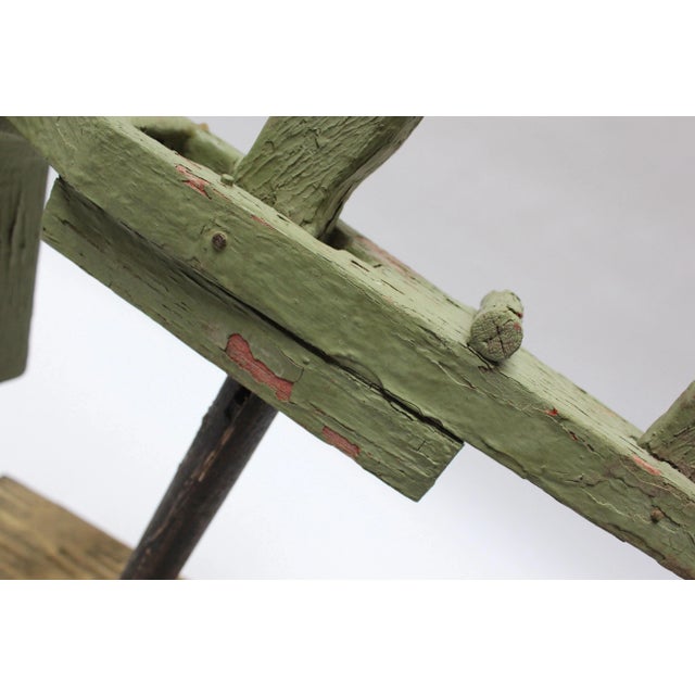 Circa 1940s Folk Art "Smoking Boatman" Whirligig For Sale - Image 10 of 13