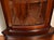 1950s Georgian Style Mahogany Inlaid Pair of Corner Display Cabinets 2 Keys For Sale - Image 4 of 17