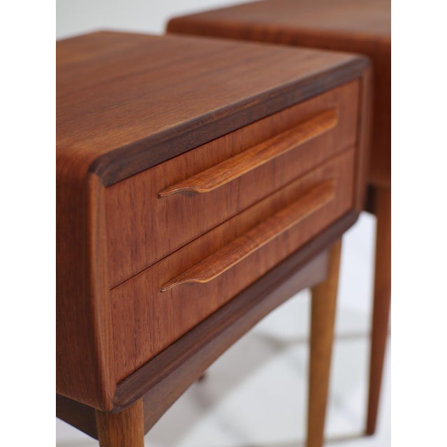 Nightstands in Teak by Johannes Andersen for Silkeborg, Denmark, 1960s, Set of 2 For Sale - Image 12 of 18
