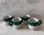 Ceramic Mid 20th Century Set of 4 Shenango Pottery Espresso Cups and Saucers - 8 pcs For Sale - Image 7 of 10