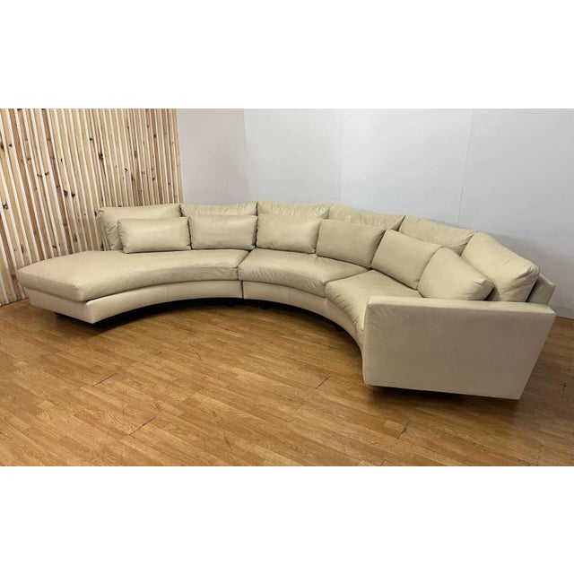 Ransom Culler for Thayer Coggin Clip Half Circle Sectional and Cocktail ...