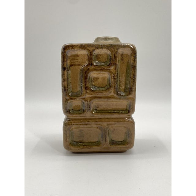 Mid-Century Geometric Vase from Strehla Keramik, Germany, 1950s For Sale - Image 6 of 14