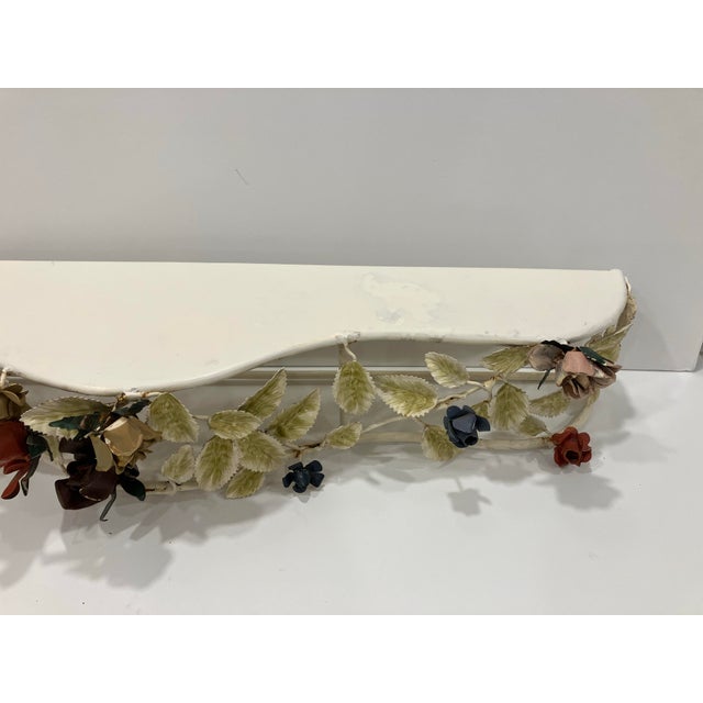 1950s Italian Tole Console Shelf For Sale - Image 4 of 10