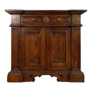Contemporary 17th Century Style Italian Small Commode in Rustic Old Chestnut