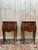 Brown Louis XV Style Marquetry and Marble Bedside Tables, Set of 2 For Sale - Image 8 of 8