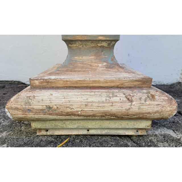 Metal Large-Scale Decorataive Finial For Sale - Image 4 of 7