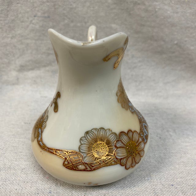 Japanese Vintage Japanese Seto Ware Creamer Pitcher For Sale - Image 3 of 12