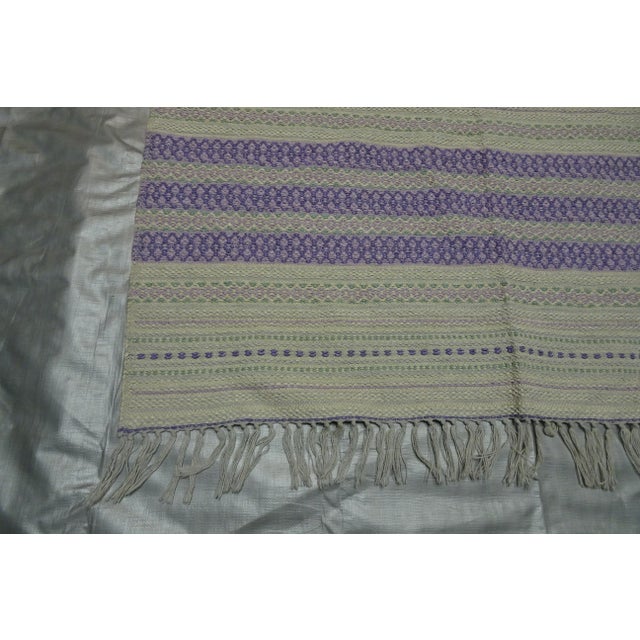 A hand made rag rug found at a estate auction on Dalarna Sweden