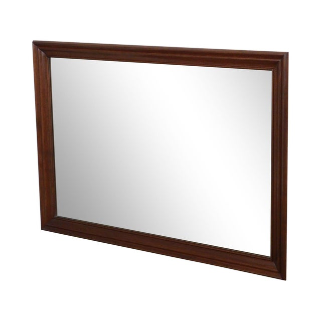 Ethan Allen Traditional Vintage Solid Cherry Frame Wall Mirror Chairish