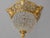 1970s Baroque Gold Bronze Crystal Chandelier Ceiling Lamp For Sale - Image 11 of 15