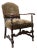 1930s Carved Armchair – Antique Wood Library Chair For Sale