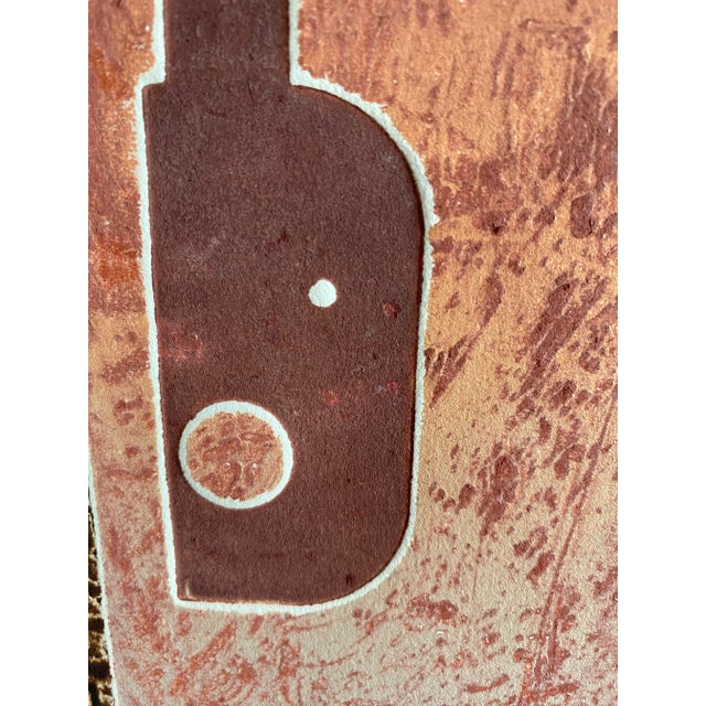 Modern 1970s David Kroos Moon Bridge Embossed Monoprint For Sale - Image 3 of 9