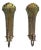 Swedish Modern Candle Sconces in Brass attributed to Lars Holmström, Arvika, 1940, Set of 2 For Sale