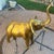Mid-Century Modern MidCentury Large Brass Elephant For Sale - Image 3 of 3