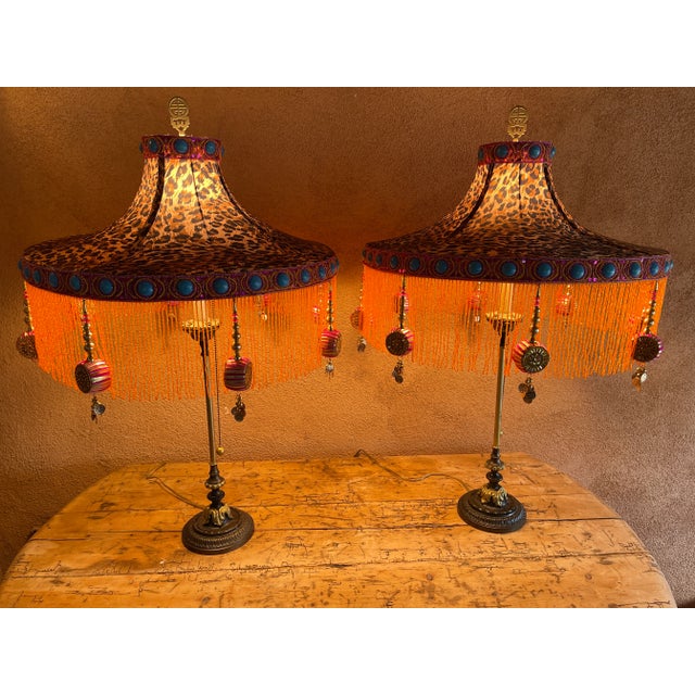Early 21st Century Penny Long Couture Bella Lamp Shade For Sale - Image 4 of 12
