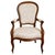 Cream Louis Philippe Cabriolet Armchair in Mahogany, 19th Century For Sale - Image 8 of 8
