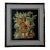 Painting Cutout Oil on Canvas Framed With Faux-Bamboo Wood -02 For Sale