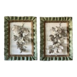 Paper Mache Framed Fig Branch Wall Hanging For Sale