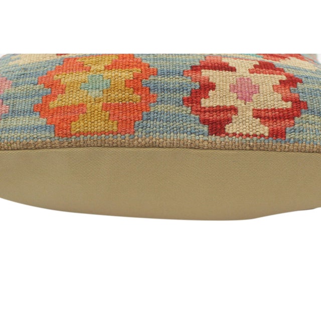 Shabby Chic Shabby Chic Turkish Hammond Hand Woven Kilim Pillow For Sale - Image 3 of 8