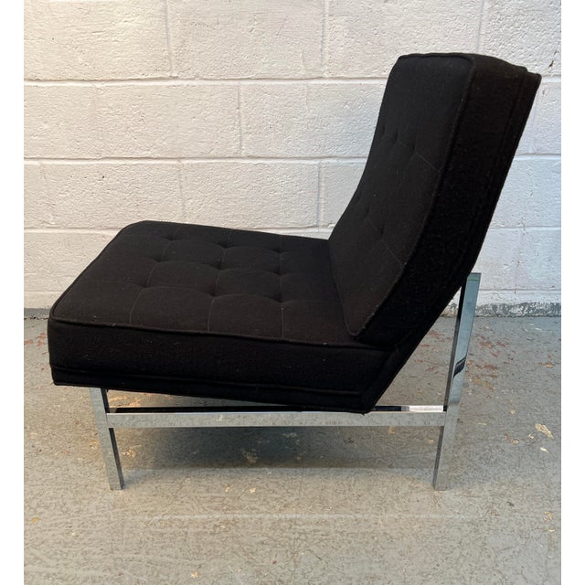 Mid-Century Attribtued to Florence Knoll 'Model 51' Armless Slipper Lounge Chair For Sale - Image 9 of 15