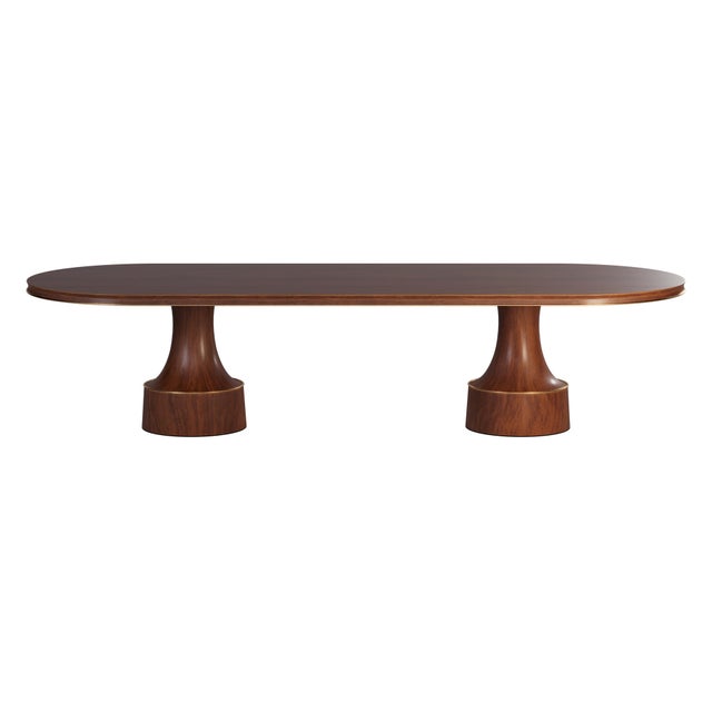 Wood Buck Oval Dining Table by Porus Studio For Sale - Image 7 of 12