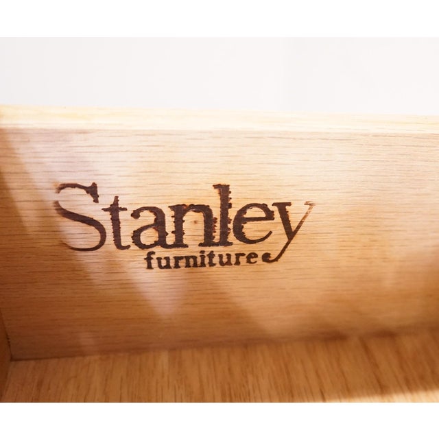 Stanley Furniture Solid Cherry Early American Traditional 54" 18-Drawer Master Chest / Triple "Chesser" 589-13-13 For Sale - Image 10 of 14