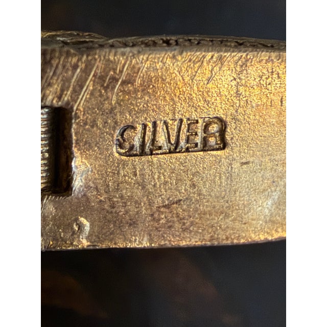 Antique Silver Articulated Koi Fish Pomander Pendant With Turquoise Eyes For Sale In Savannah - Image 6 of 12