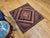 Brown Vintage Persian Sofreh Qashqai Tribal Kilim, Handwoven Wool, Geometric Multicolor Pattern, 4’ X 4’ For Sale - Image 8 of 9