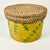 1990s 1990s Vintage Coastal Boho Chic Wicker Lidded Bamboo Leaf Motif Storage Box, Small For Sale - Image 5 of 9