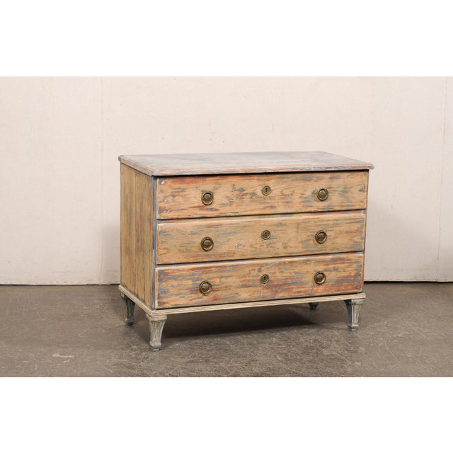 Gustavian (Swedish) Swedish 19th Century Three-Drawer Chest For Sale - Image 3 of 12